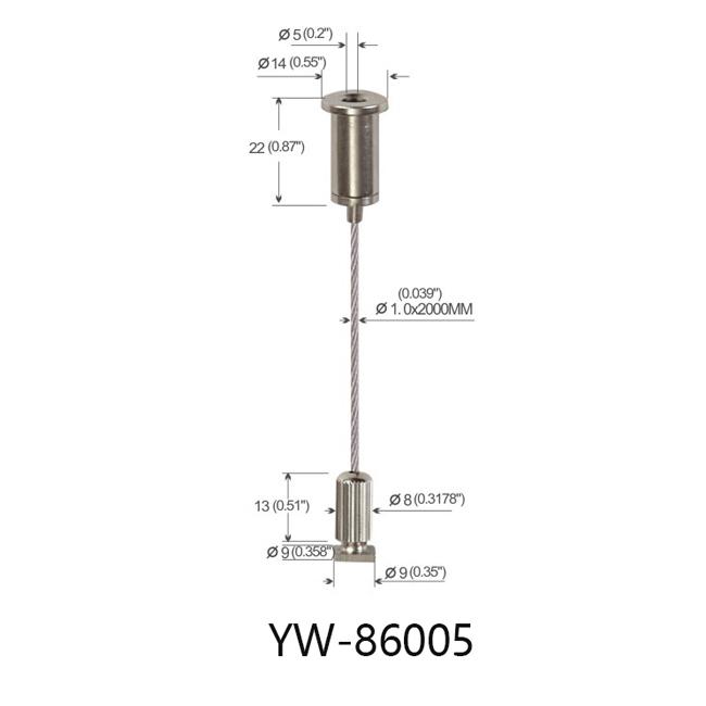 Lighting Hardware Linear Light Hanging System A.djustable YW86005 0