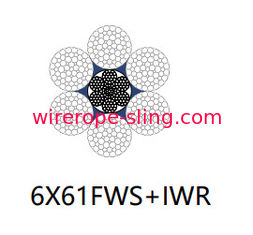 병렬 레이드 스틸 와이어 로프 6 x 61 Fws 광업을위한 빈 섹션 없음