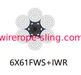 병렬 레이드 스틸 와이어 로프 6 x 61 Fws 광업을위한 빈 섹션 없음